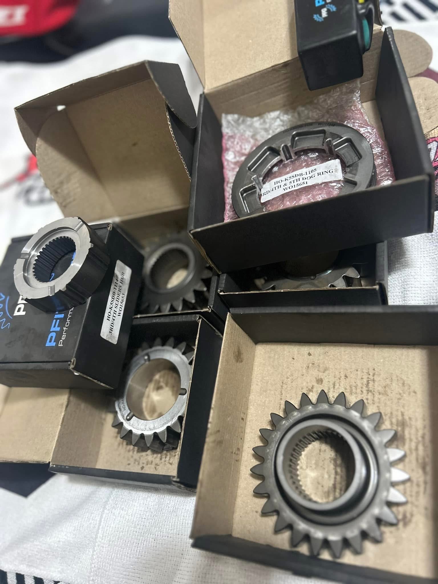 Transmission shift fork and synchro assembly